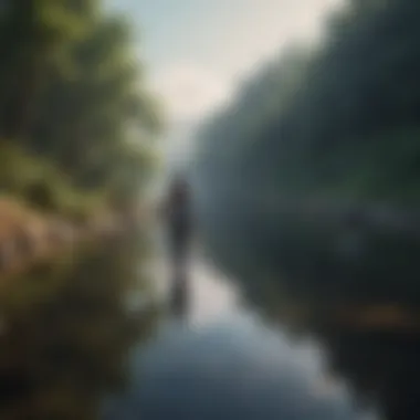 Serenity in Self-Discovery A serene landscape reflecting self-discovery
