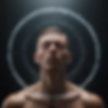 Mindful breathing exercise through a mesmerizing visual of expanding circles