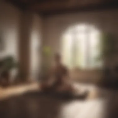 Creating a Meditative Environment A digital representation of a meditative space with gentle hues