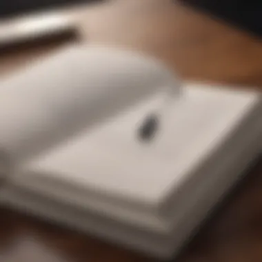 The Power of Reflection An open journal with a pen resting on it, capturing the essence of self-reflection and journaling.
