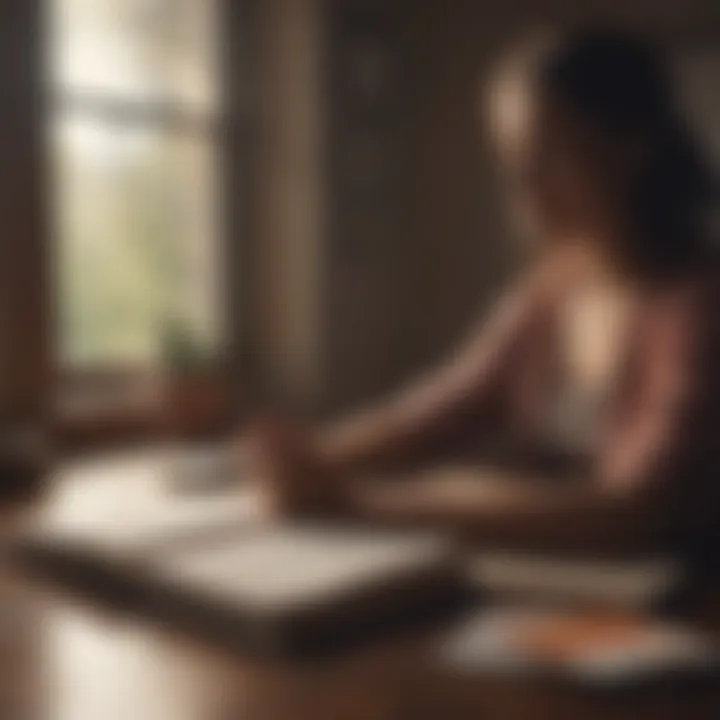 A journal with encouraging quotes for self-reflection