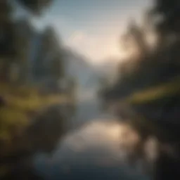 A serene landscape symbolizing inner peace