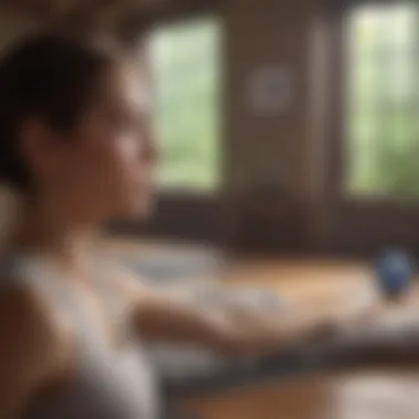 Corporate wellness workshop promoting mindfulness and relaxation