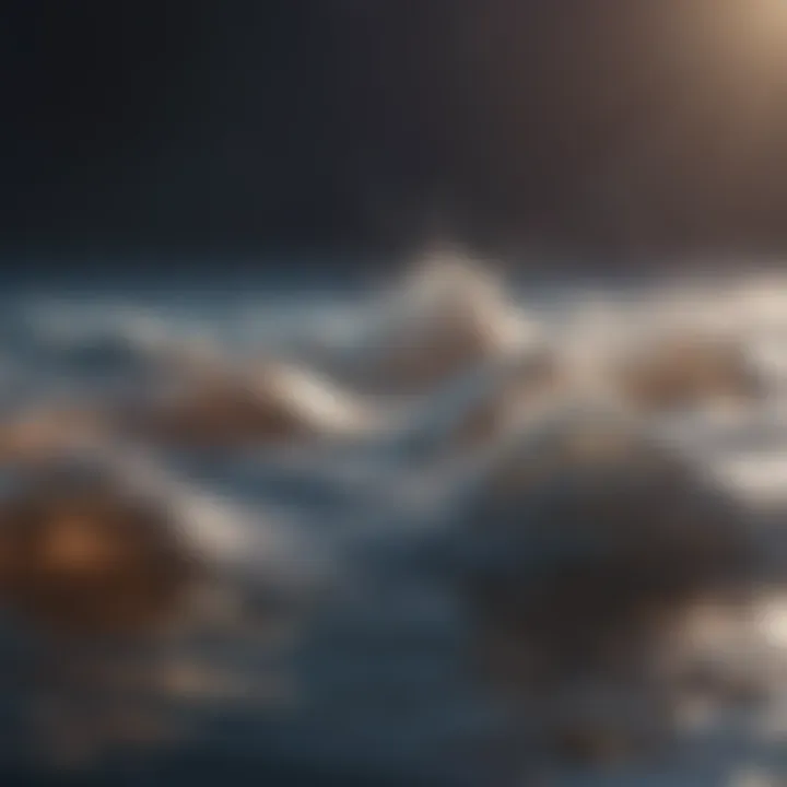 An abstract representation of sound waves in soothing colors