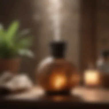 Essential oil diffuser creating a calming atmosphere