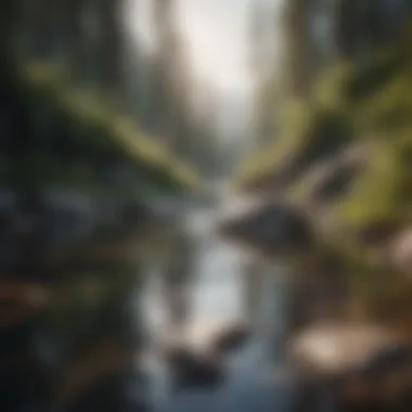 Serene landscape representing mindfulness