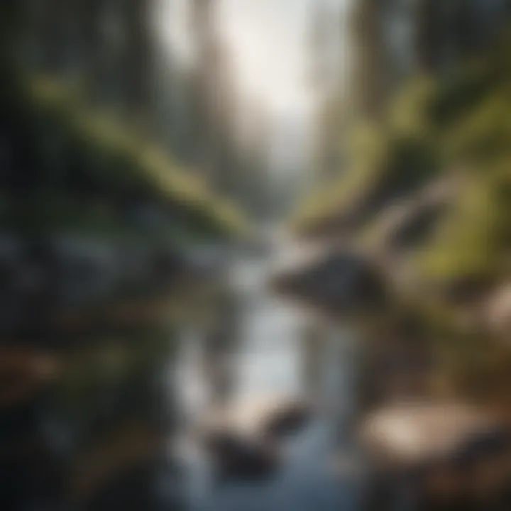 Serene landscape representing mindfulness