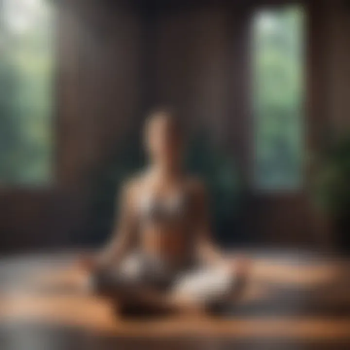An individual meditating in a peaceful environment, embodying mindfulness practice.