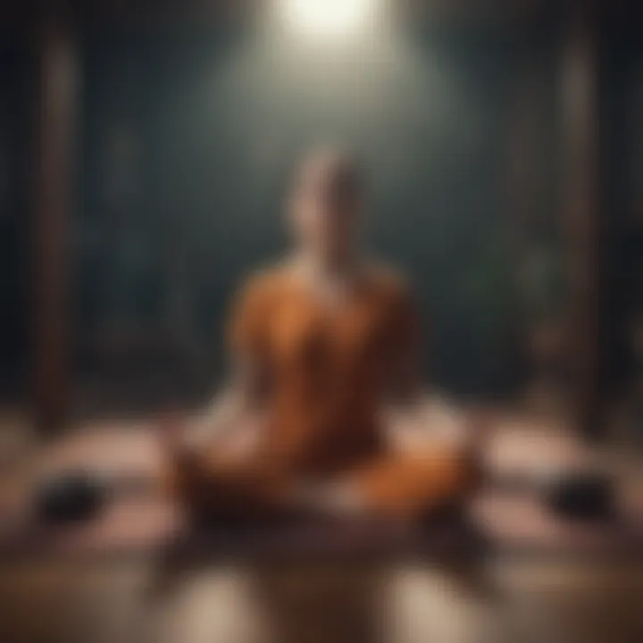 A visual representation of various meditation techniques