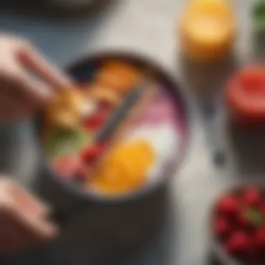 A vibrant smoothie bowl with fresh fruits