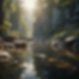 A serene landscape representing mindfulness and calmness.