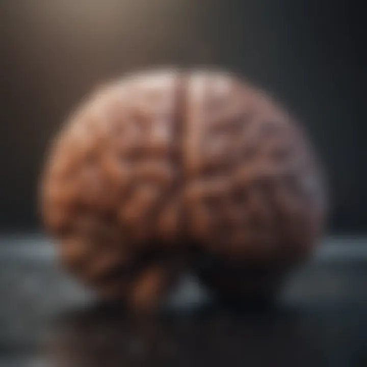 A brain illustration representing cognitive restructuring