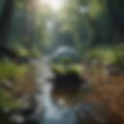 A serene landscape promoting inner peace