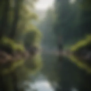 Tranquil Reflections: Finding Peace in Self-Care A serene landscape symbolizing tranquility and self-reflection