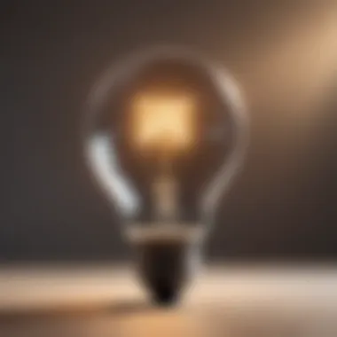 Artistic representation of a glowing light bulb symbolizing inspiration and creativity