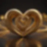 Illustration of intertwined golden hearts symbolizing deep connection