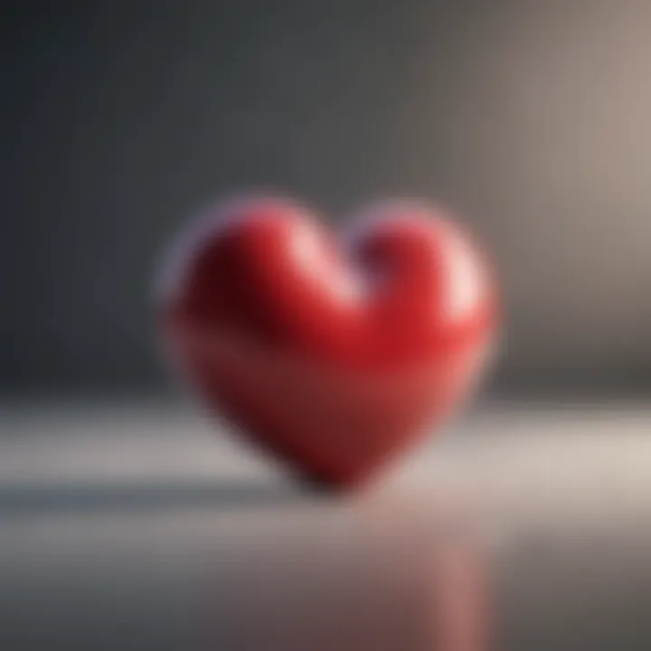 A heart symbol representing emotional connection