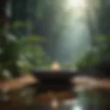 Calm space for meditation