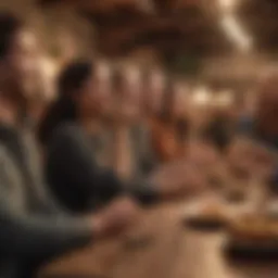 A lively gathering fostering connections