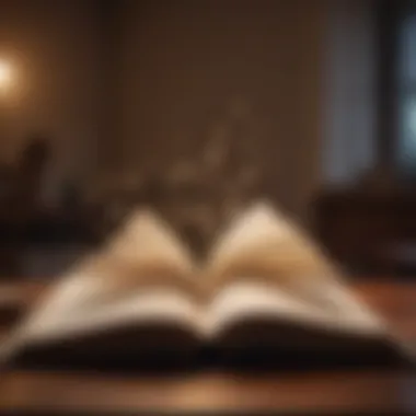 Insights from Words An open book with quotes about happiness, inspiring reflection.
