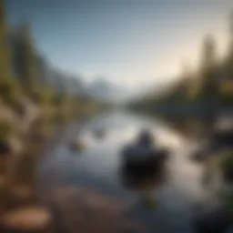 A serene landscape symbolizing tranquility and mindfulness.