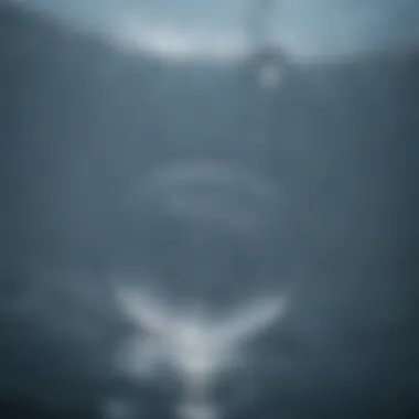 Close-up of peaceful ripples in a water tank