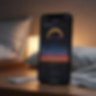 Mobile screen showing sleep music app interface