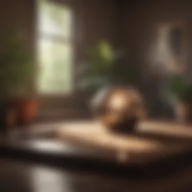 Creating a Healing Environment A tranquil meditation space adorned with soft lighting