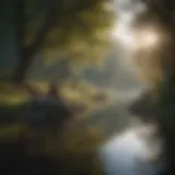 A serene landscape reflecting tranquility and peace