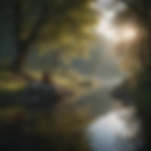 A serene landscape reflecting tranquility and peace