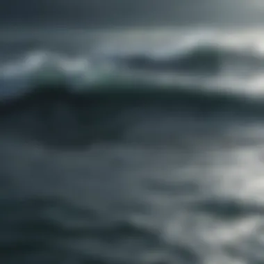 Sea of Emotions Abstract representation of a stormy sea reflecting deep emotions