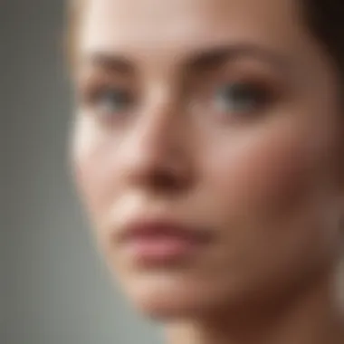 Close-up of a person practicing mindfulness meditation with focused breathing.