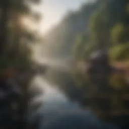 A serene landscape reflecting tranquility and peace.