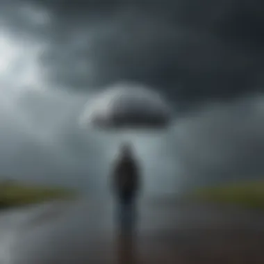 Emotional Rain Cloud Rain cloud hovering over a person
