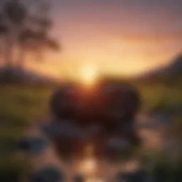 A serene sunset symbolizing connection