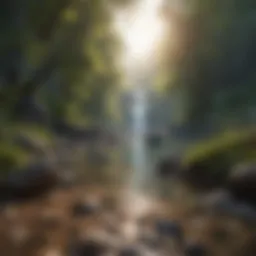 A serene landscape depicting tranquility and mindfulness