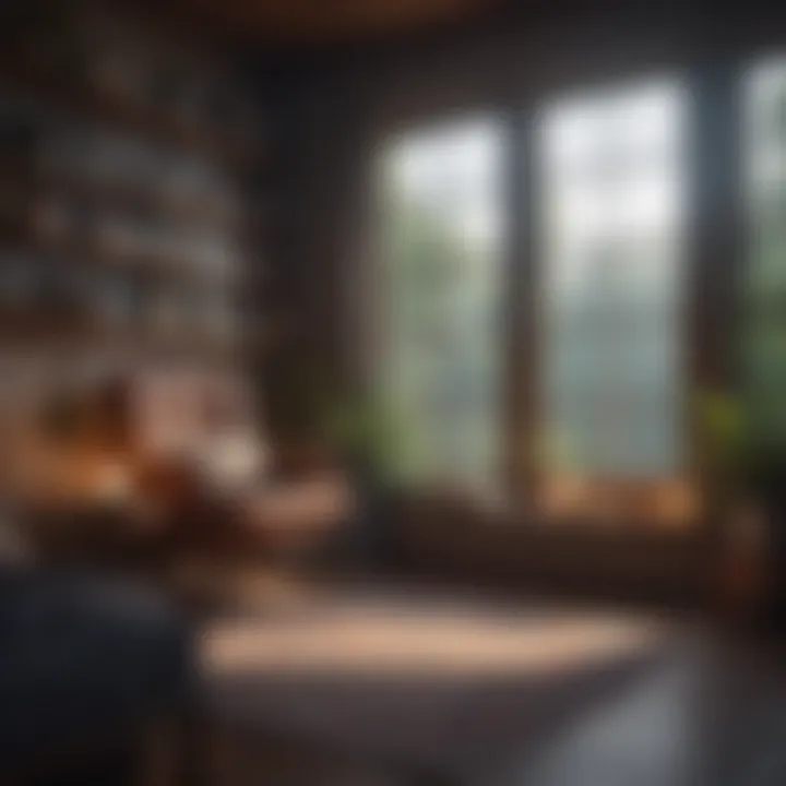 A cozy reading nook illustrating relaxation and personal time