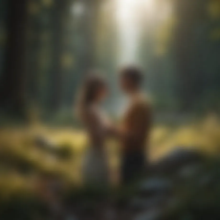 A serene landscape symbolizing love and tranquility