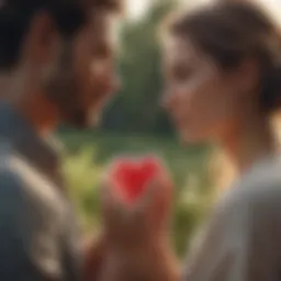 A serene landscape depicting the essence of love