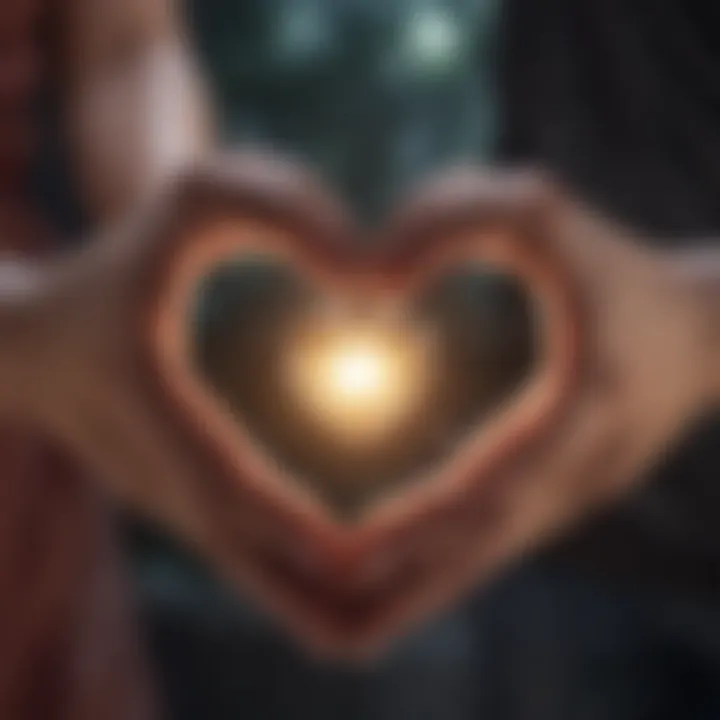 Two intertwined hearts symbolizing connection