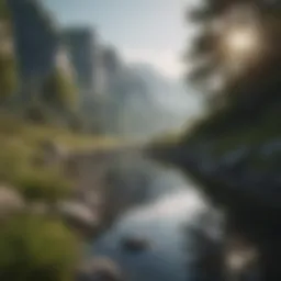A serene landscape symbolizing tranquility and self-discovery