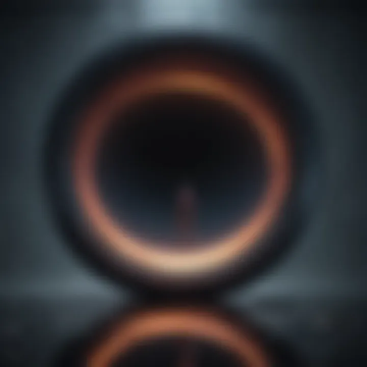 Emotional void depicted through abstract art