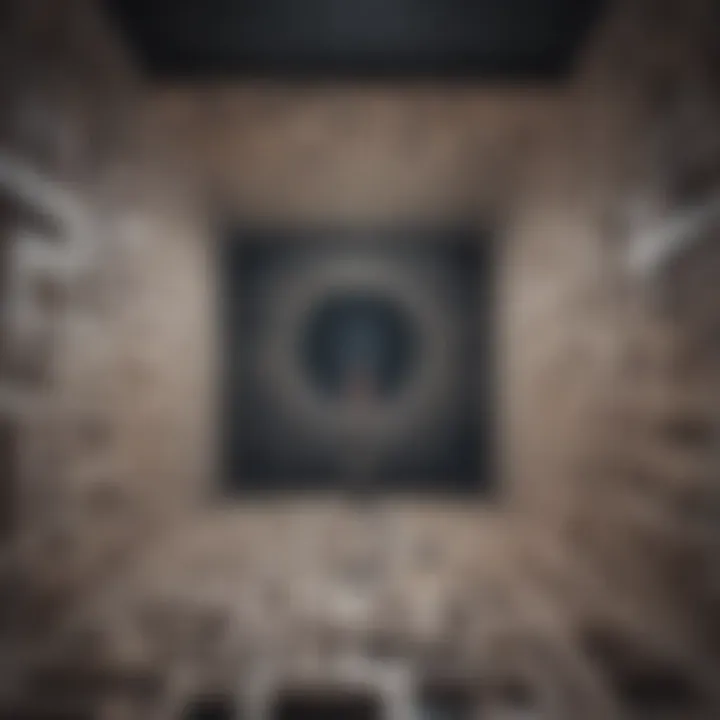 Mind maze symbolizing confusion and emptiness