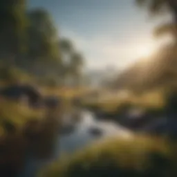 A serene landscape reflecting positivity