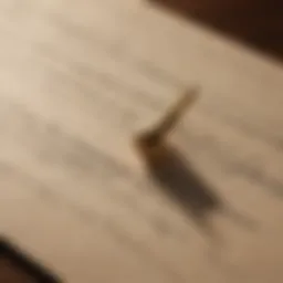 Elegant calligraphy quote on vintage paper