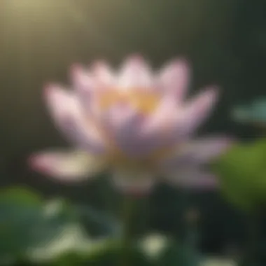 Illustration of a blooming lotus symbolizing growth and gratitude