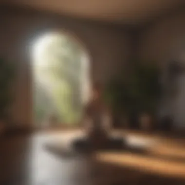 Meditation and Motivation A peaceful meditation space adorned with motivational quotes