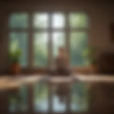 Mindfulness in Daily Life A tranquil scene depicting mindfulness and being present