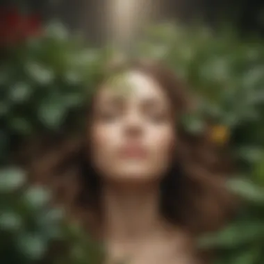 Nurturing Personal Growth through Self-Love A vibrant group of plants symbolizing personal growth