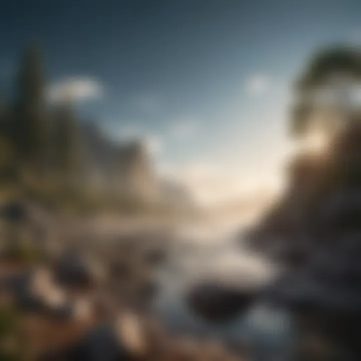 A serene landscape symbolizing mental peace